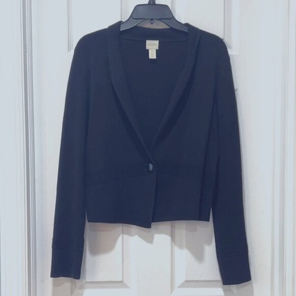 BRAND NEW Chico's Black Cardigan Size 0 NWT - Picture 1 of 6